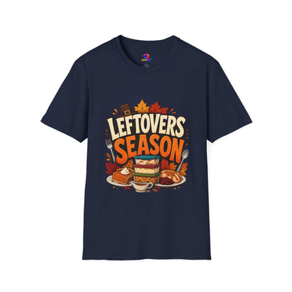 Leftovers Season T-Shirt — Funny Thanksgiving Turkey & Pie Graphic Tee