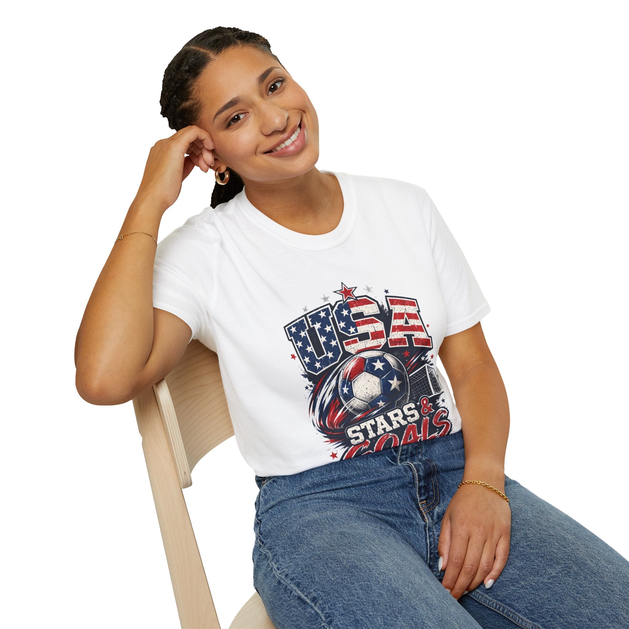 USA Stars & Goals Soccer T-Shirt