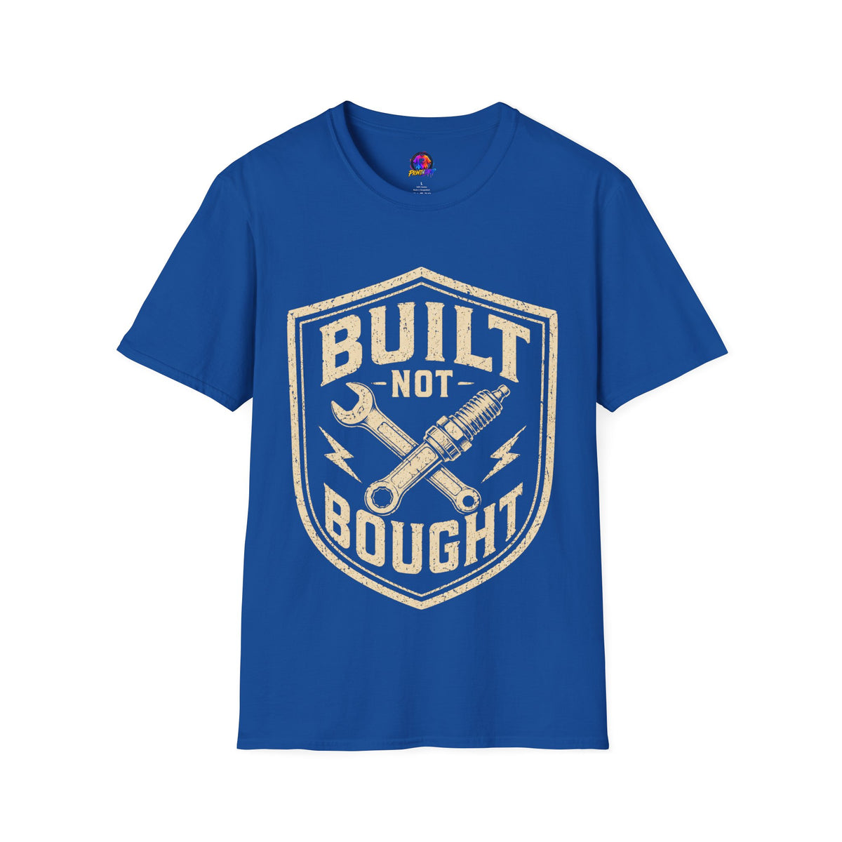 Built Not Bought T-Shirt — Vintage Mechanic Auto Repair Tee
