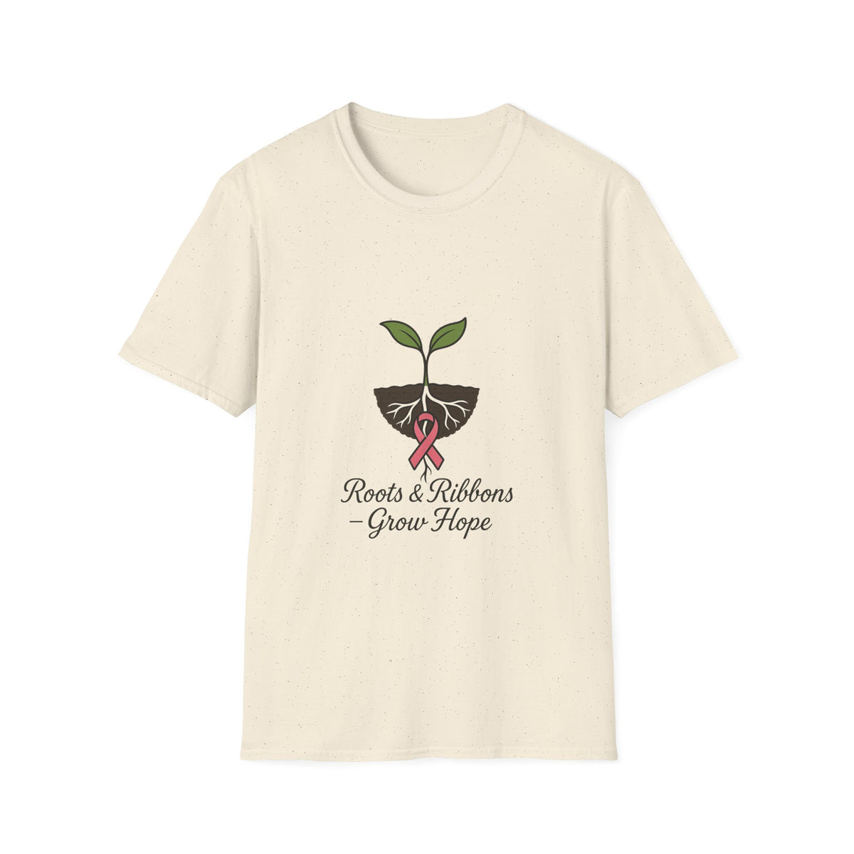 Plant Seedling T‑Shirt — "Roots & Ribbons Grow Hope" Minimalist Garden Tee - Trending Now - October 2026
