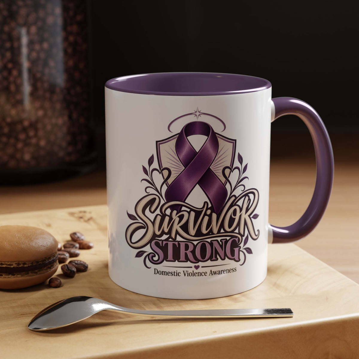 Domestic Violence Awareness Survivor Strong Coffee Mug