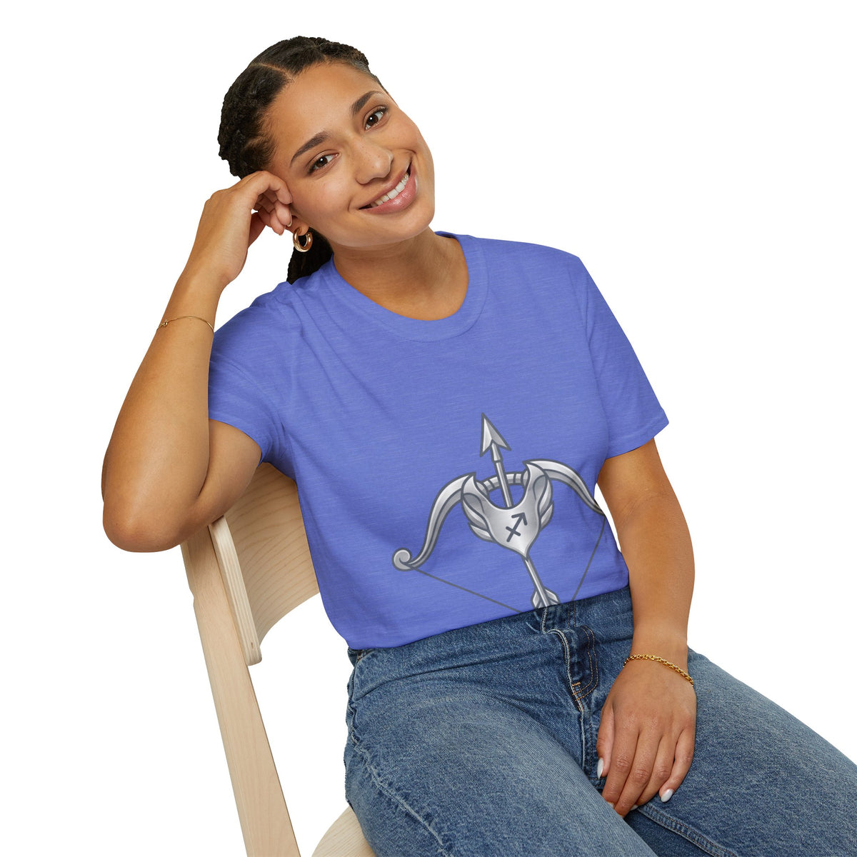 Arrow Heart T-Shirt — Minimal Cupid Bow & Arrow Design
