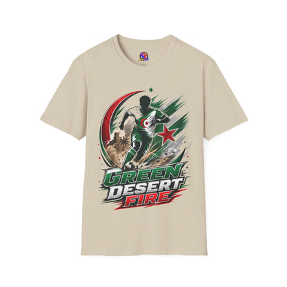 Algeria Football Fan Tee — "Green Desert Fire" Soccer Shirt