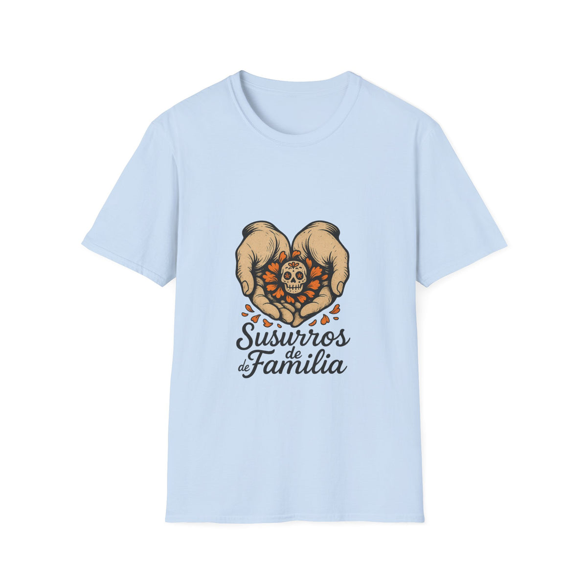 T‑Shirt — Sweetheart Pomeranians Heart Design with “Siempre Familia” Text - Trending Now - October 2026