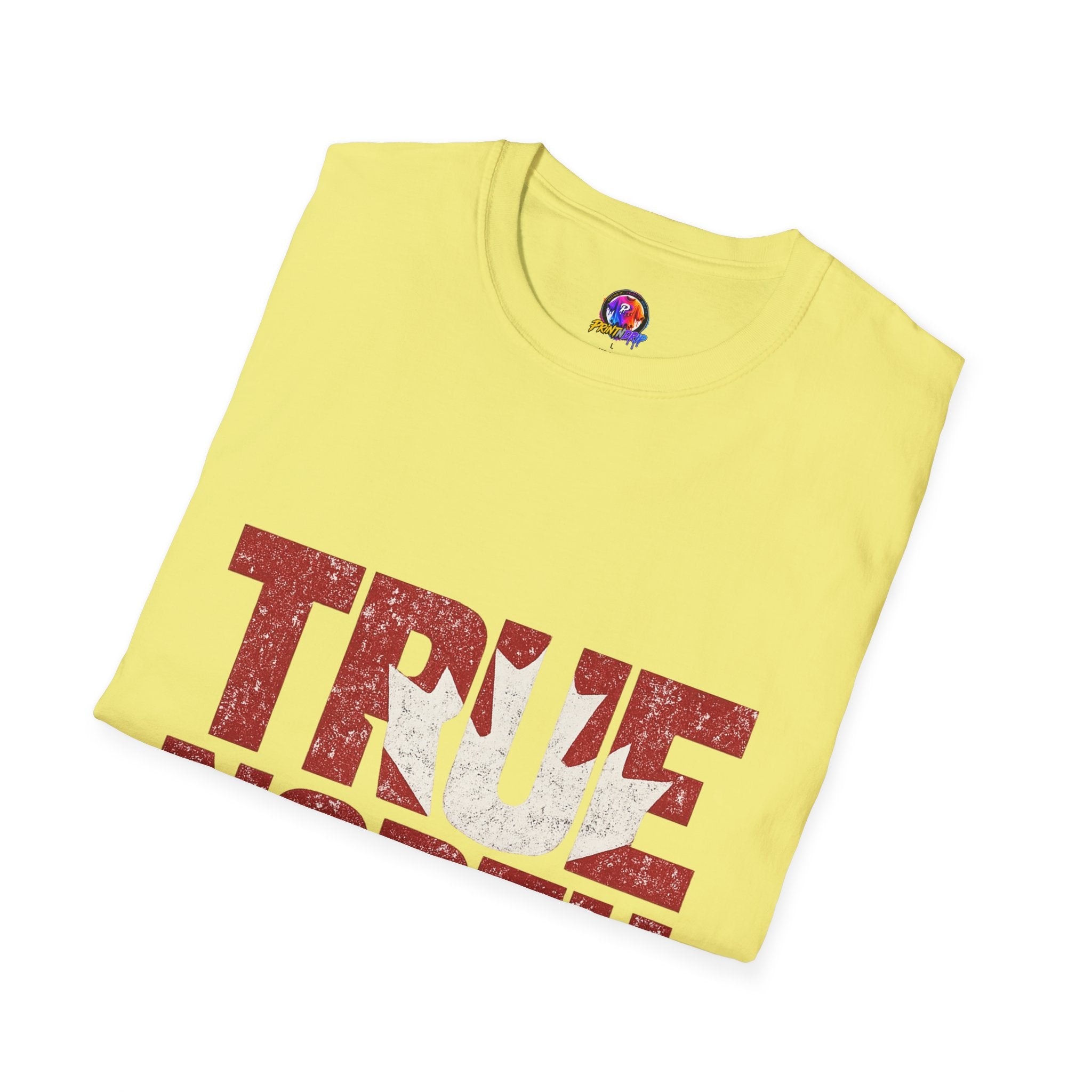 Canada True North Football T-Shirt — Vintage Canadian Leafs Sports Tee