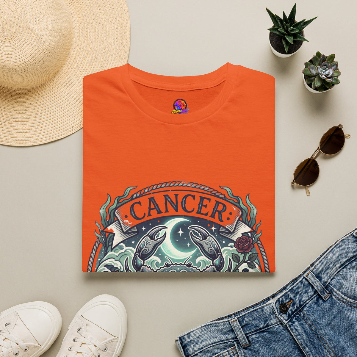 Cancer Zodiac T-Shirt — Crab Constellation Sign Tee