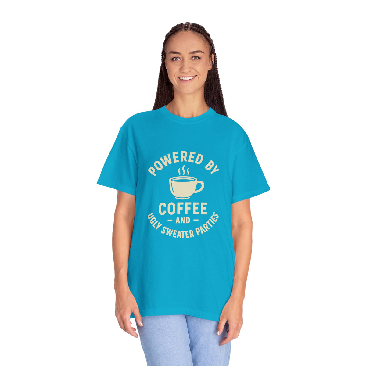 Powered by Coffee T-Shirt — Funny Coffee Lover Tee - Trending Now - October 2026