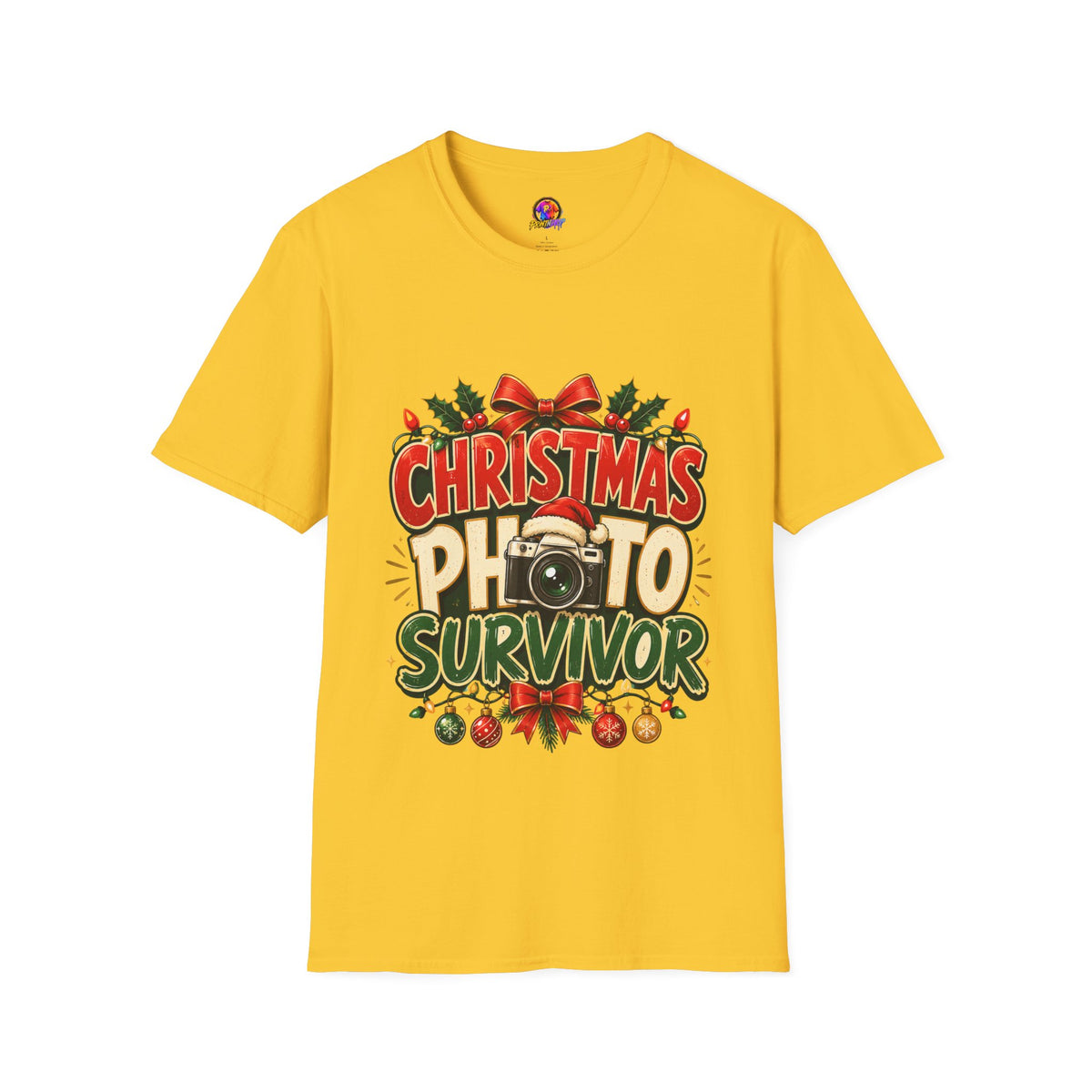 Christmas Photo Survivor T-Shirt — Funny Holiday Graphic Tee
