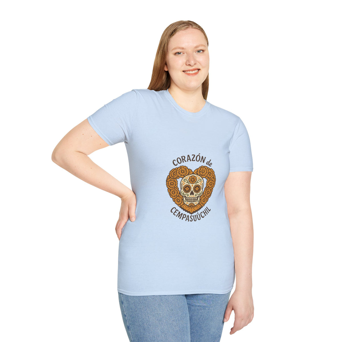 T-Shirt — Corazón de Champurrón Día de los Muertos Sugar Skull Tee - Trending Now - October 2026