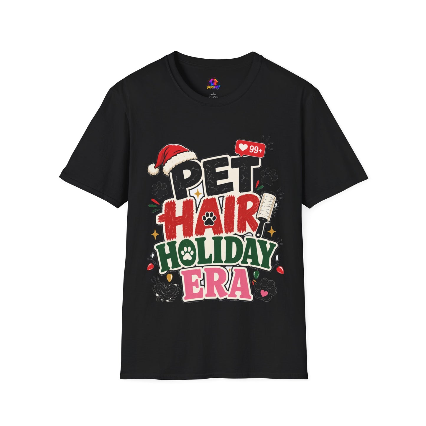 Pet Hair Holiday Tee — Funny Christmas Shirt for Pet Lovers