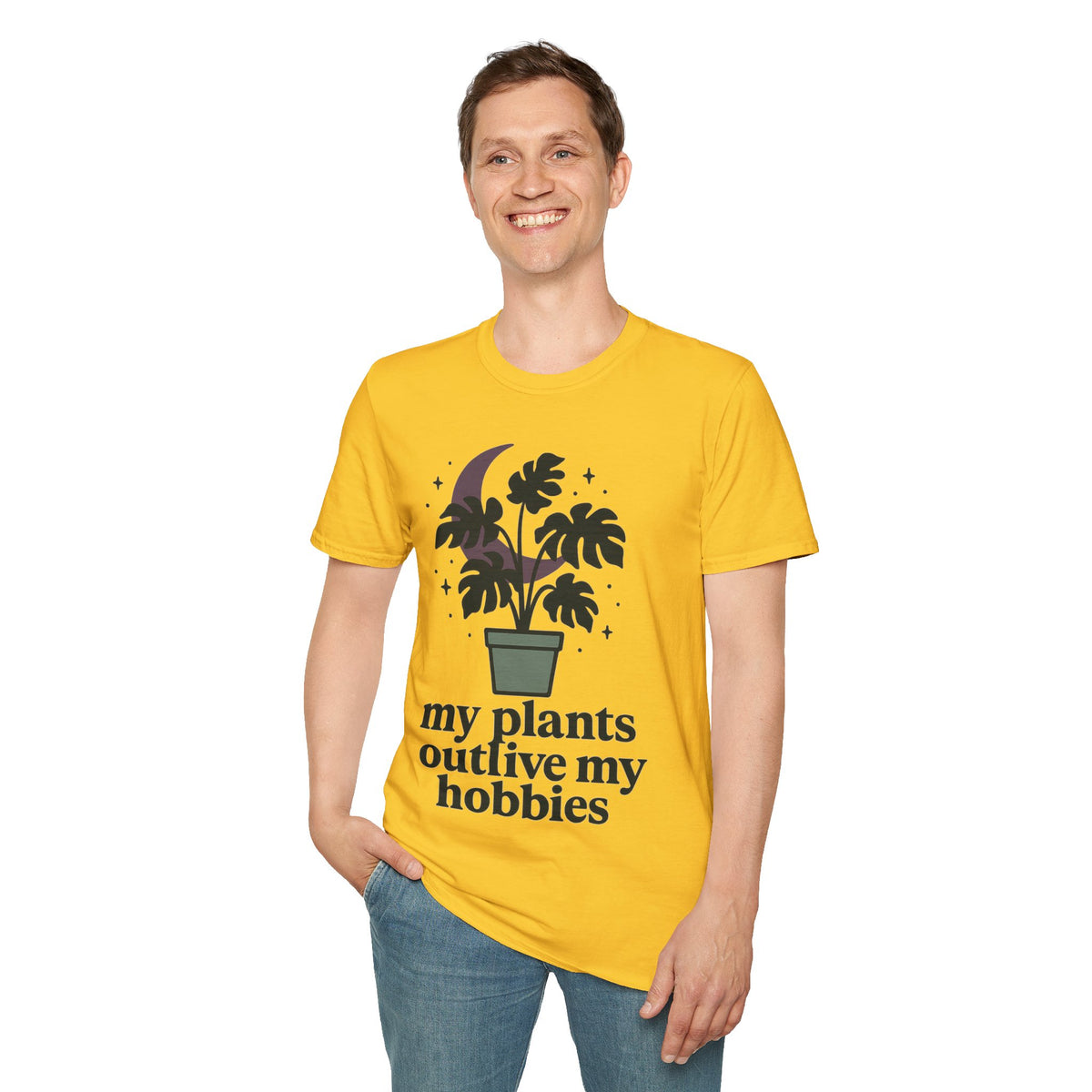 Botanical Moon Plant T-Shirt — “Plants Make Me Happy” Graphic Tee - Trending Now - September 2026