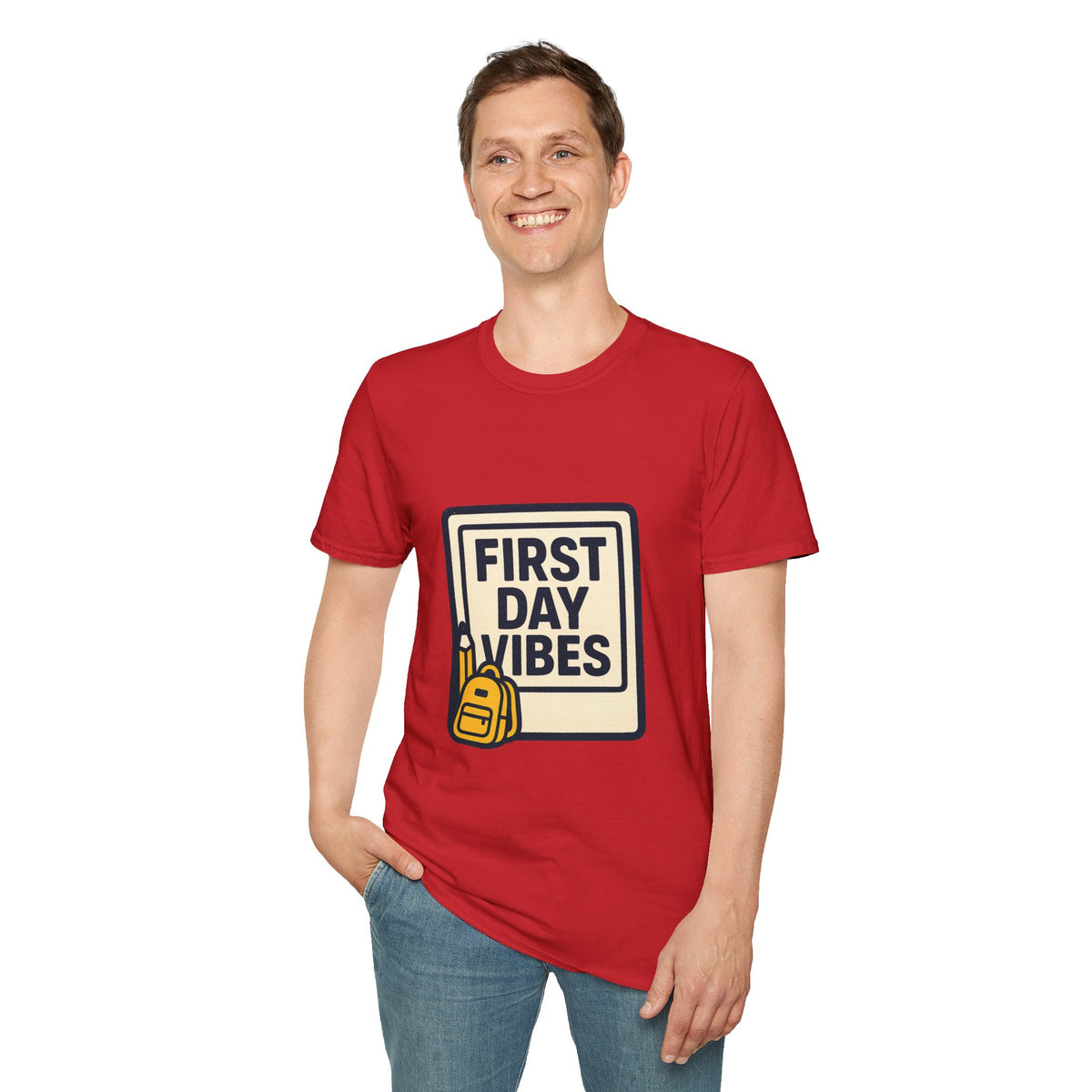 First Day Vibes T-Shirt — 'First Day' Retro Badge Tee - Trending Now - September 2026