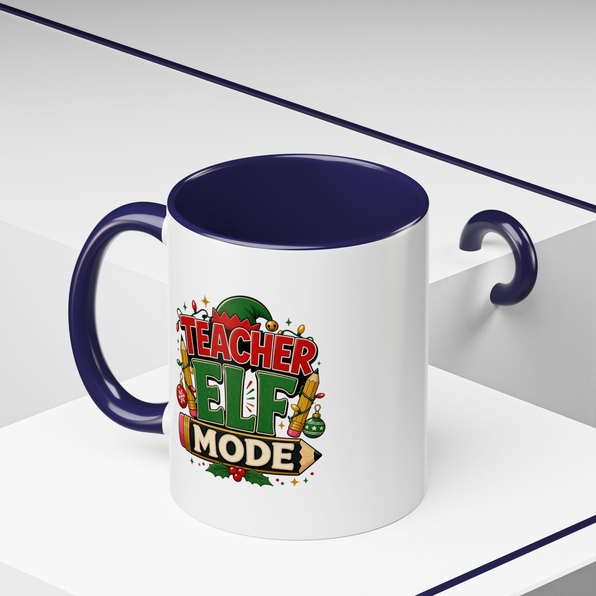 Teacher Elf Mode Coffee Mug — Christmas Teacher Holiday Gift