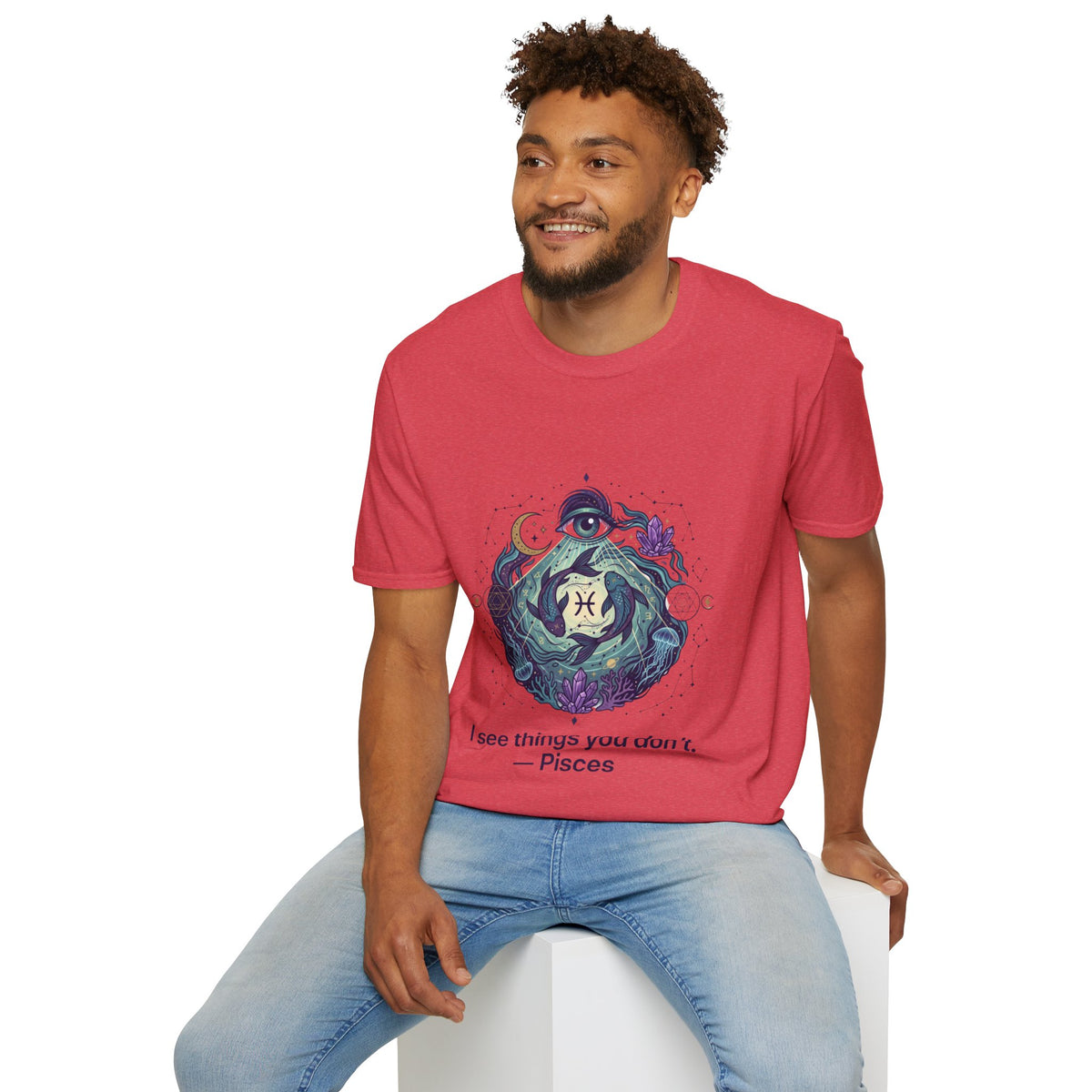Pisces Mystic T-Shirt — 'I See Things You Don't' Astrology Tee