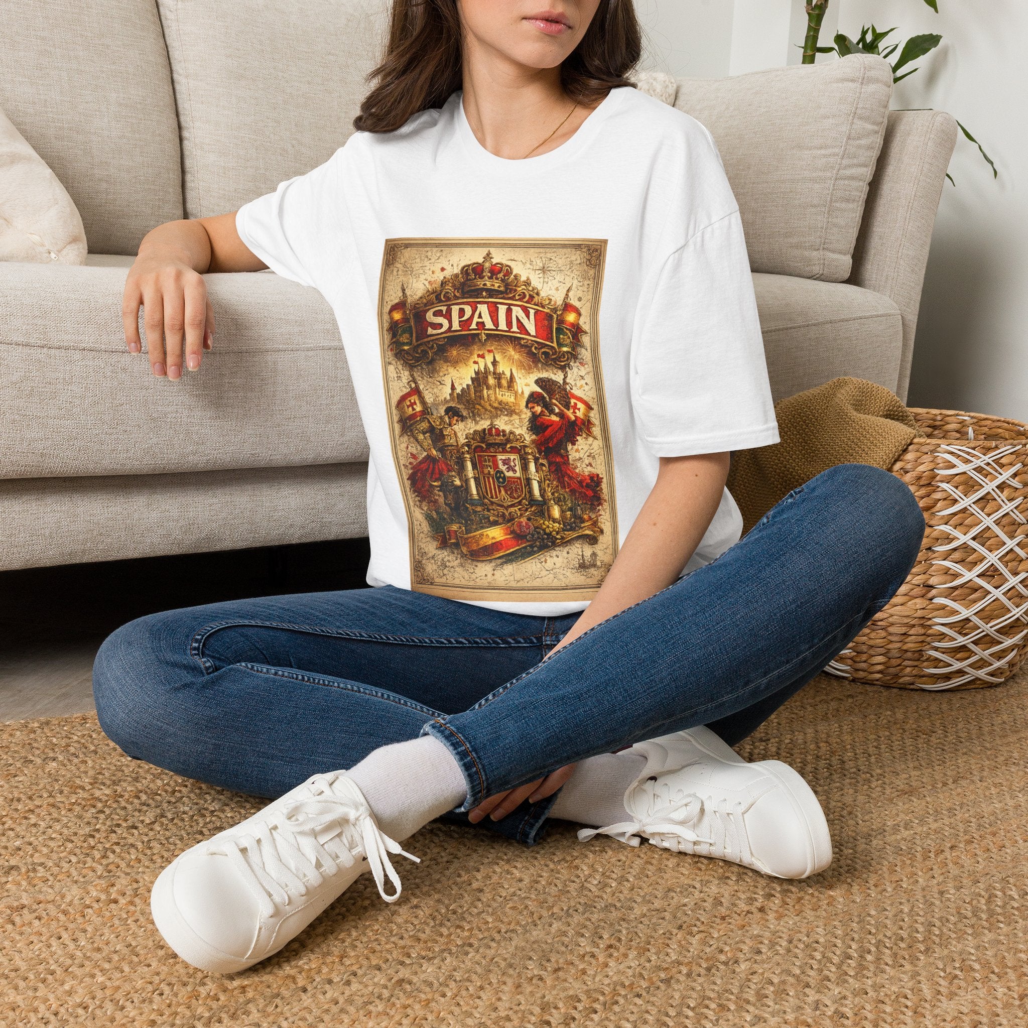 Spain Vintage Travel Graphic T‑Shirt — Retro Spanish Landmark Tee
