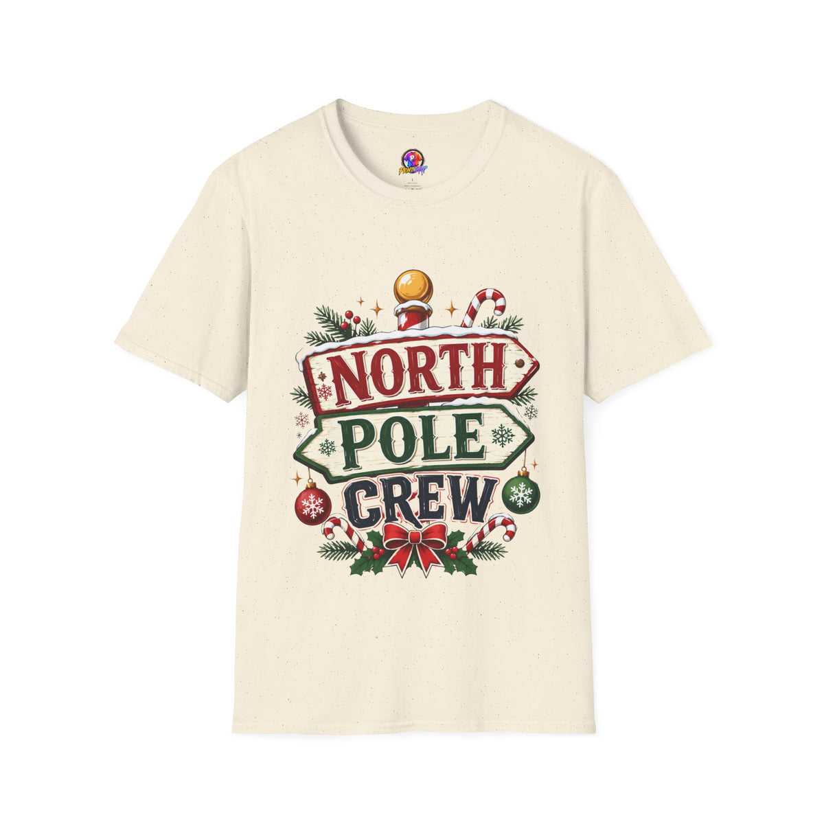 T-Shirt — North Pole Crew Christmas Holiday Graphic Tee