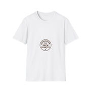 Permission To Brew Granted Circular Badge T-Shirt, Funny Coffee Roaster Typography Tee - Trending Now - September 2026