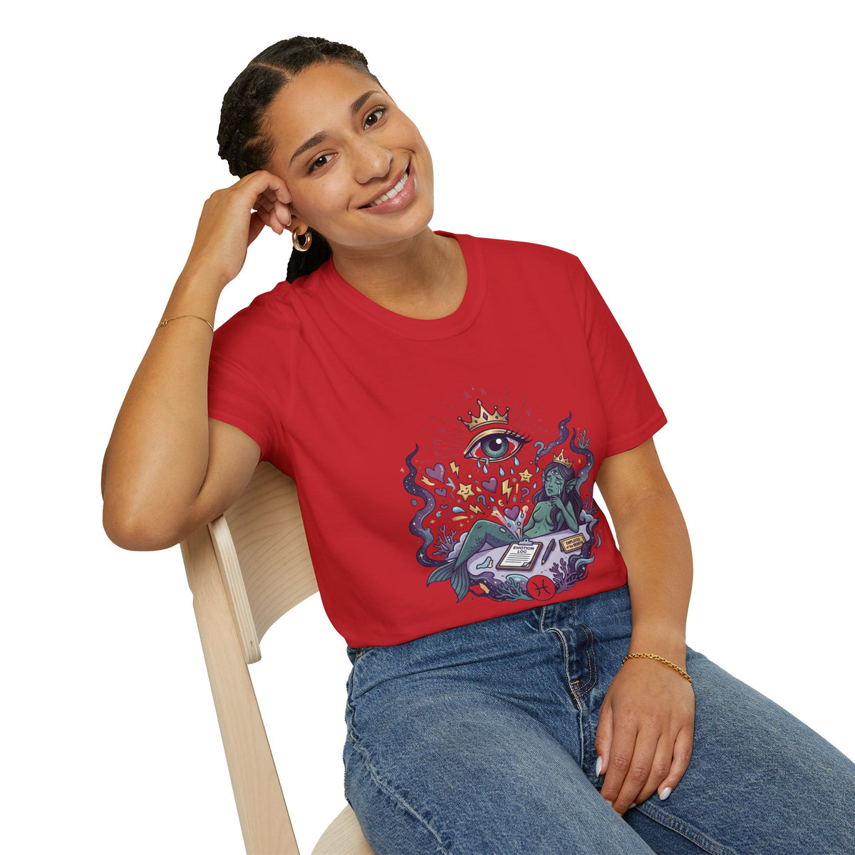 Mystic Eye Graphic T‑Shirt — 'Professional Over‑Feeler' Surreal Tee