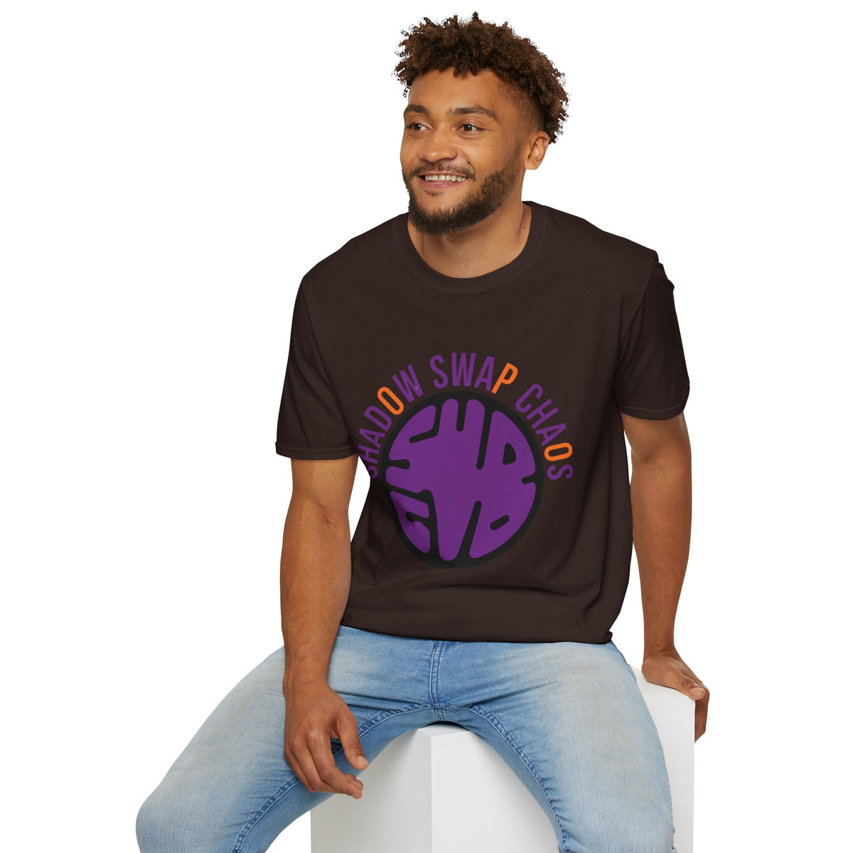 T-Shirt — "Shadow Swap Chaos" Purple Brain Graphic Tee - Trending Now - August 2026