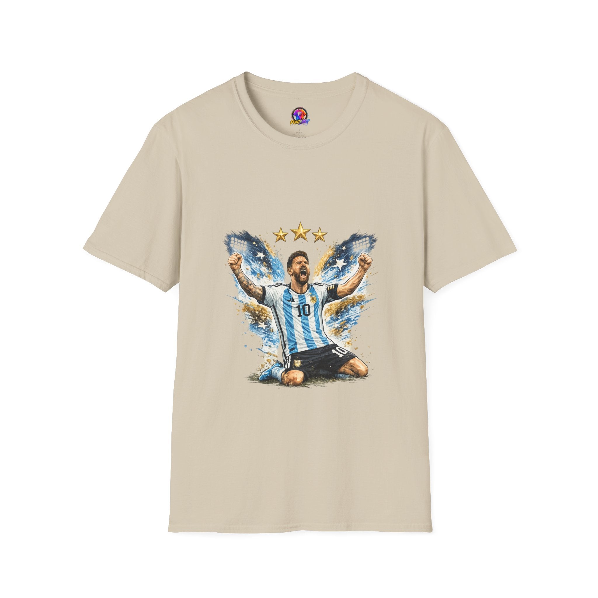 Argentina Soccer Legend Argentina T-Shirt — Celebratory Messi Design
