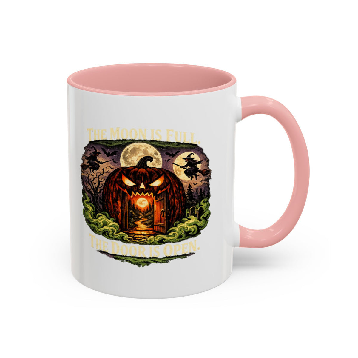 Halloween  The Moon Is Full Accent Coffee Mug