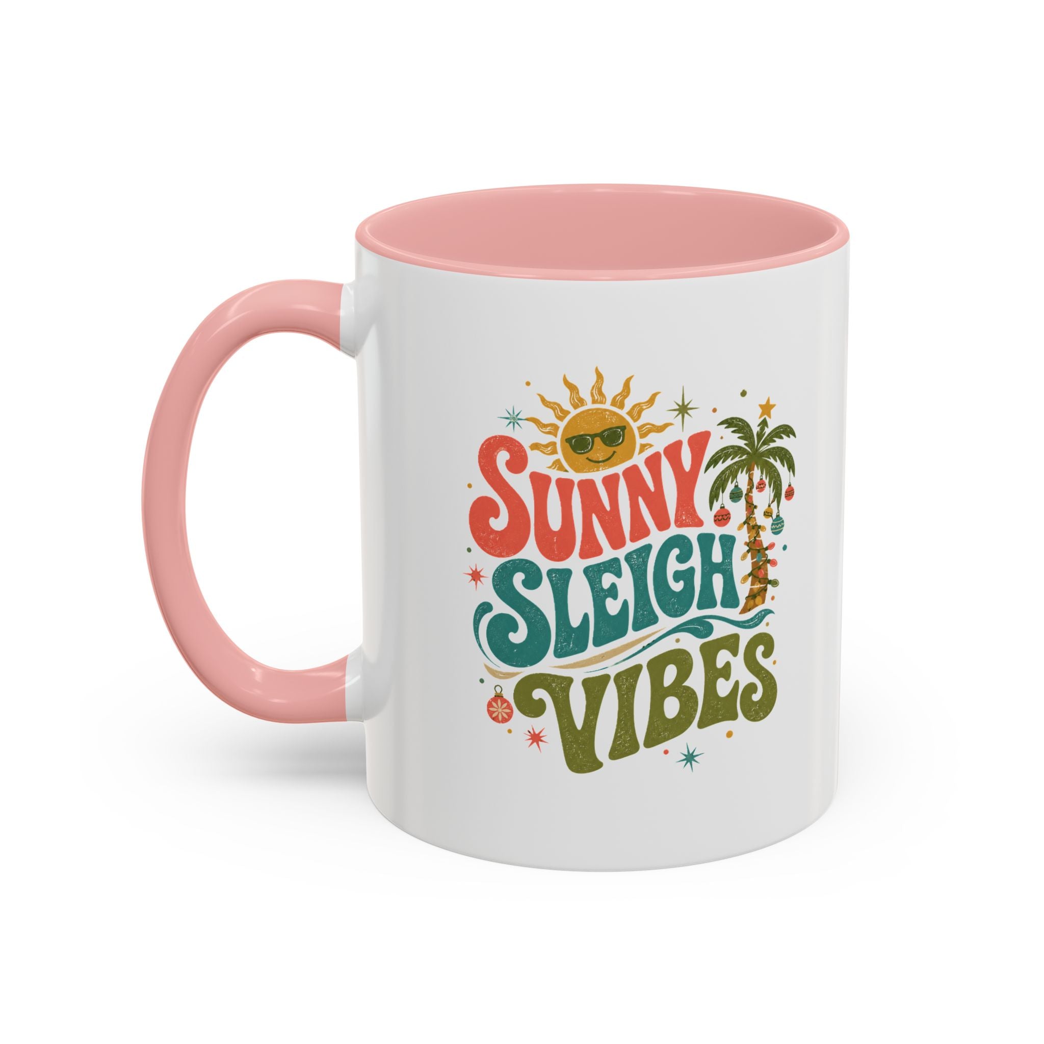 Modern Day Christmas Sunny Sleigh Vibes Coffee Mug