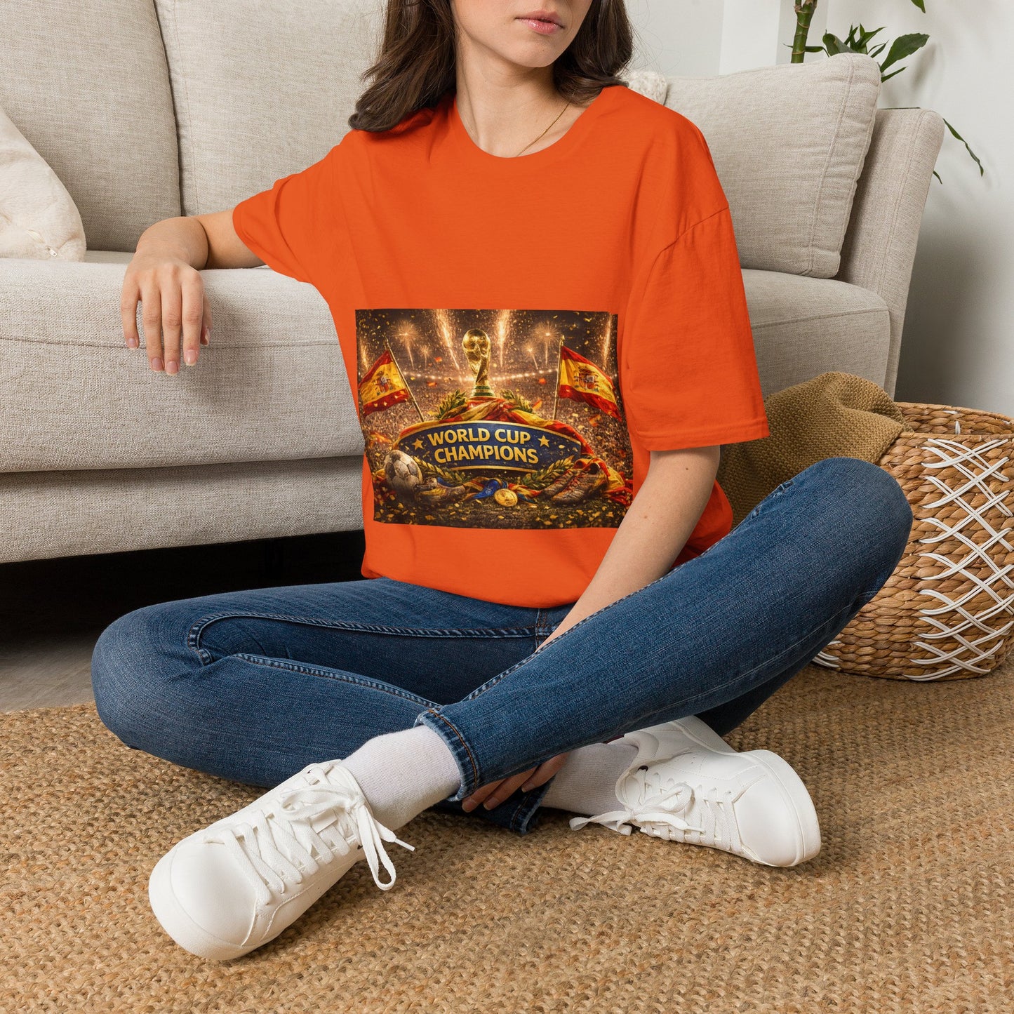 World Cup Champions T-Shirt — Spanish Football Victory Design