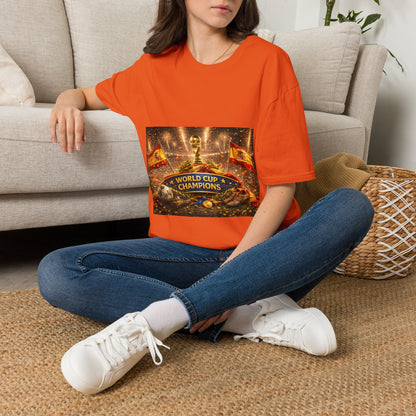 World Cup Champions T-Shirt — Spanish Football Victory Design