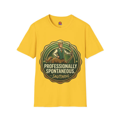 Sagittarius Archer T‑Shirt — "Professionally Spontaneous" Zodiac Tee