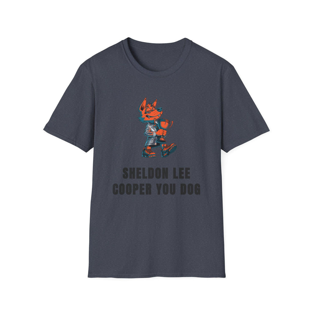 Cute Red Fox Graphic T-Shirt — "Sheldon Lee Cooper You Dog" - Trending Now - September 2026