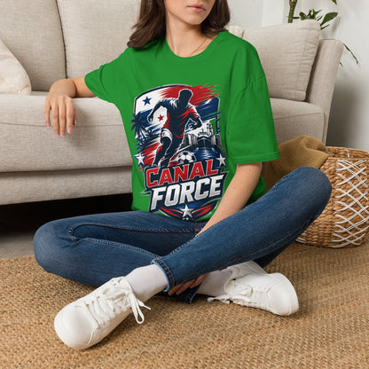 Canal Force Soccer T-Shirt - Patriotic Player Graphic Tee - Panama Shirt