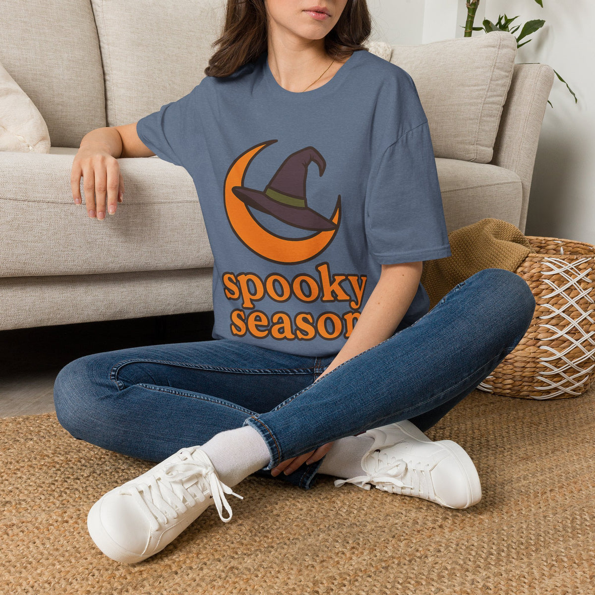 Spooky Season T-Shirt — Witch Hat & Moon Halloween Tee - Trending Now - August 2026