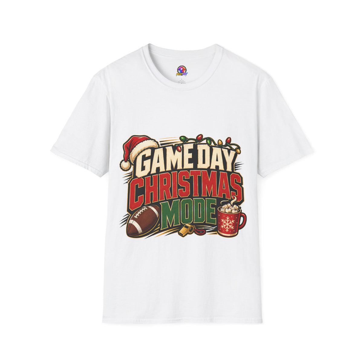 Game Day Christmas T-Shirt — Football Holiday Mode Tee