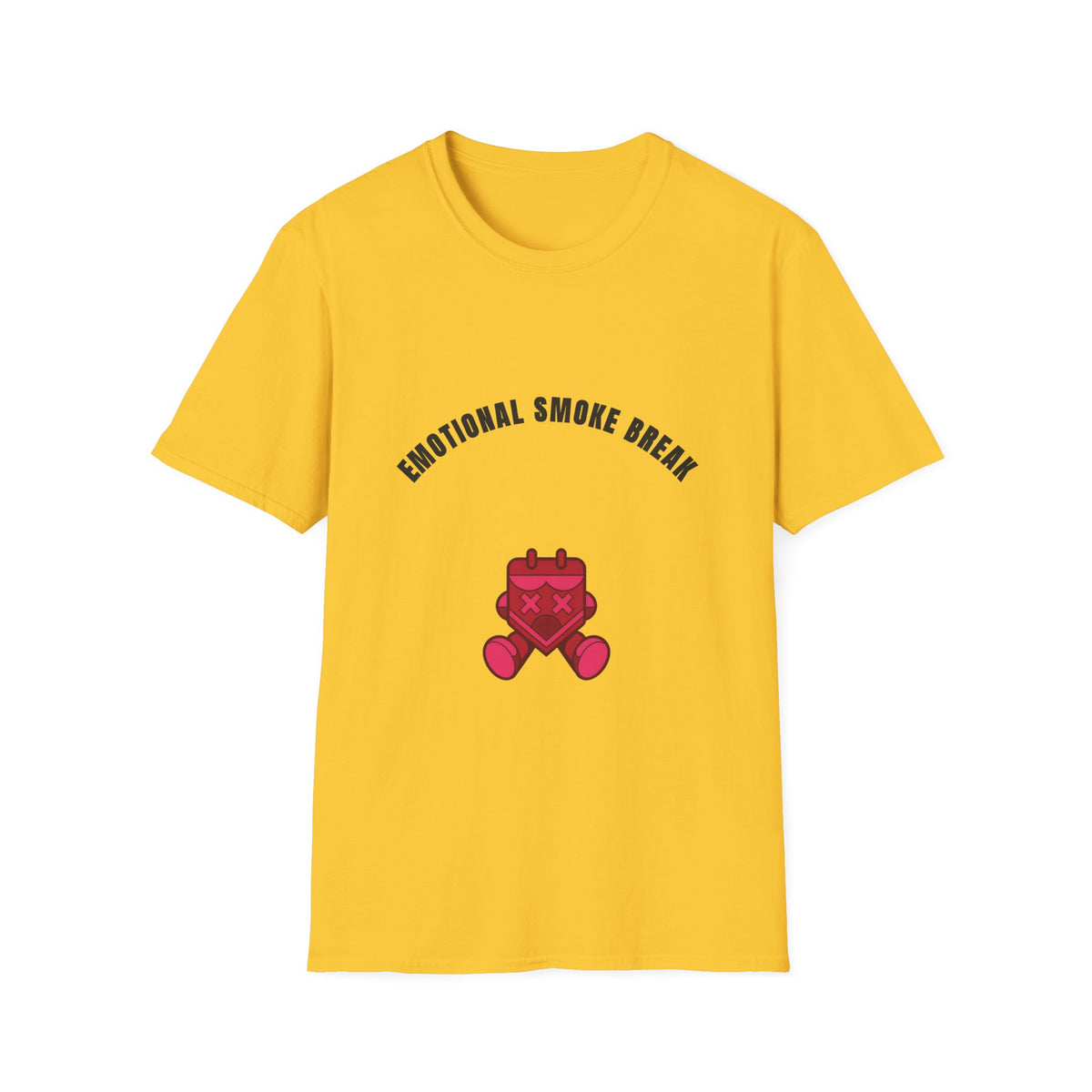 Emotional Smoke Break T-Shirt — Funny Self-Care Graphic Tee with Heart Character - Trending Now - September 2026