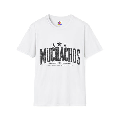 Muchachos Graphic T‑Shirt — Vintage Distressed Crew Tee - Argentina Song, slogan, favorite chant