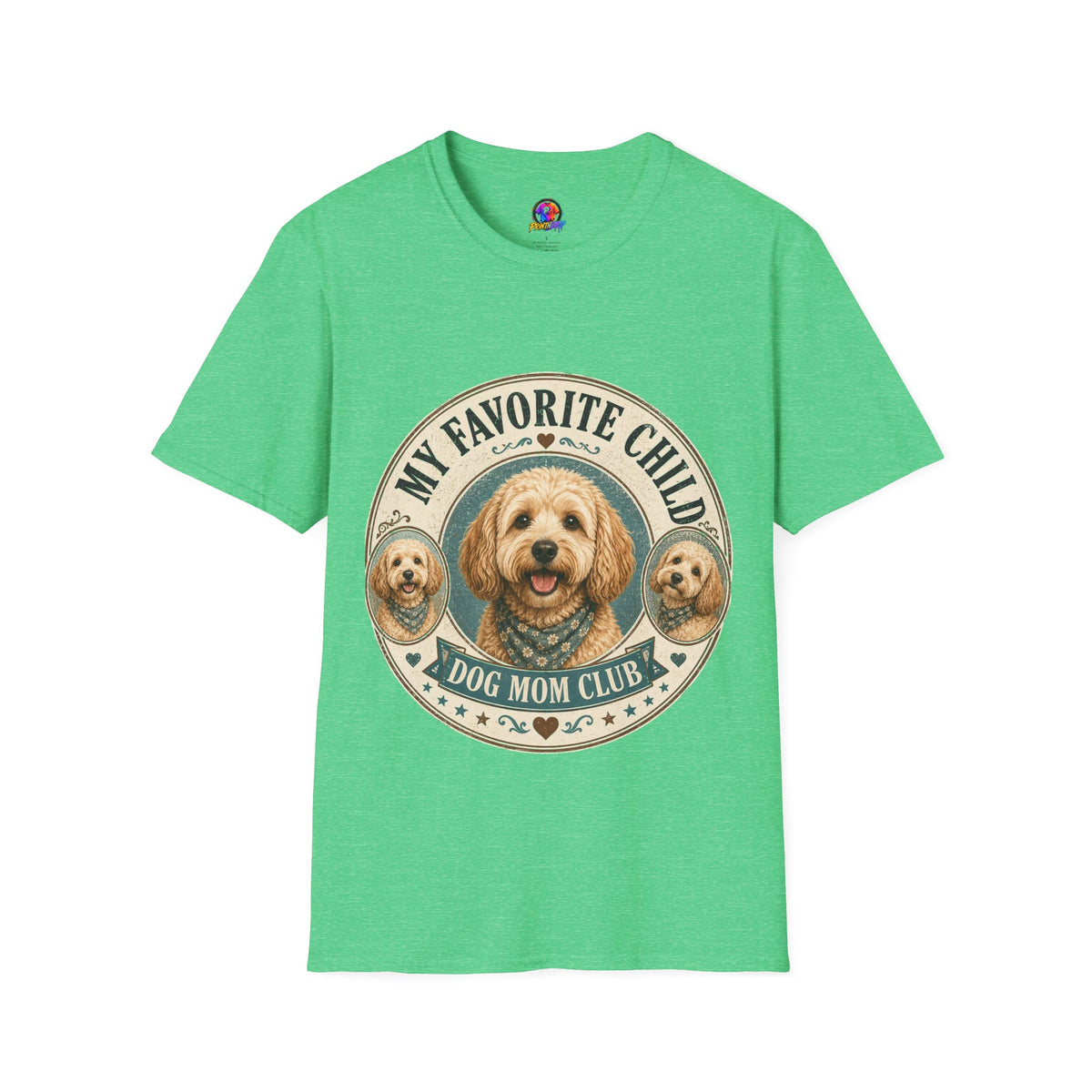 Dog Mom T-Shirt — "My Favorite Child" Cute Goldendoodle Graphic Tee