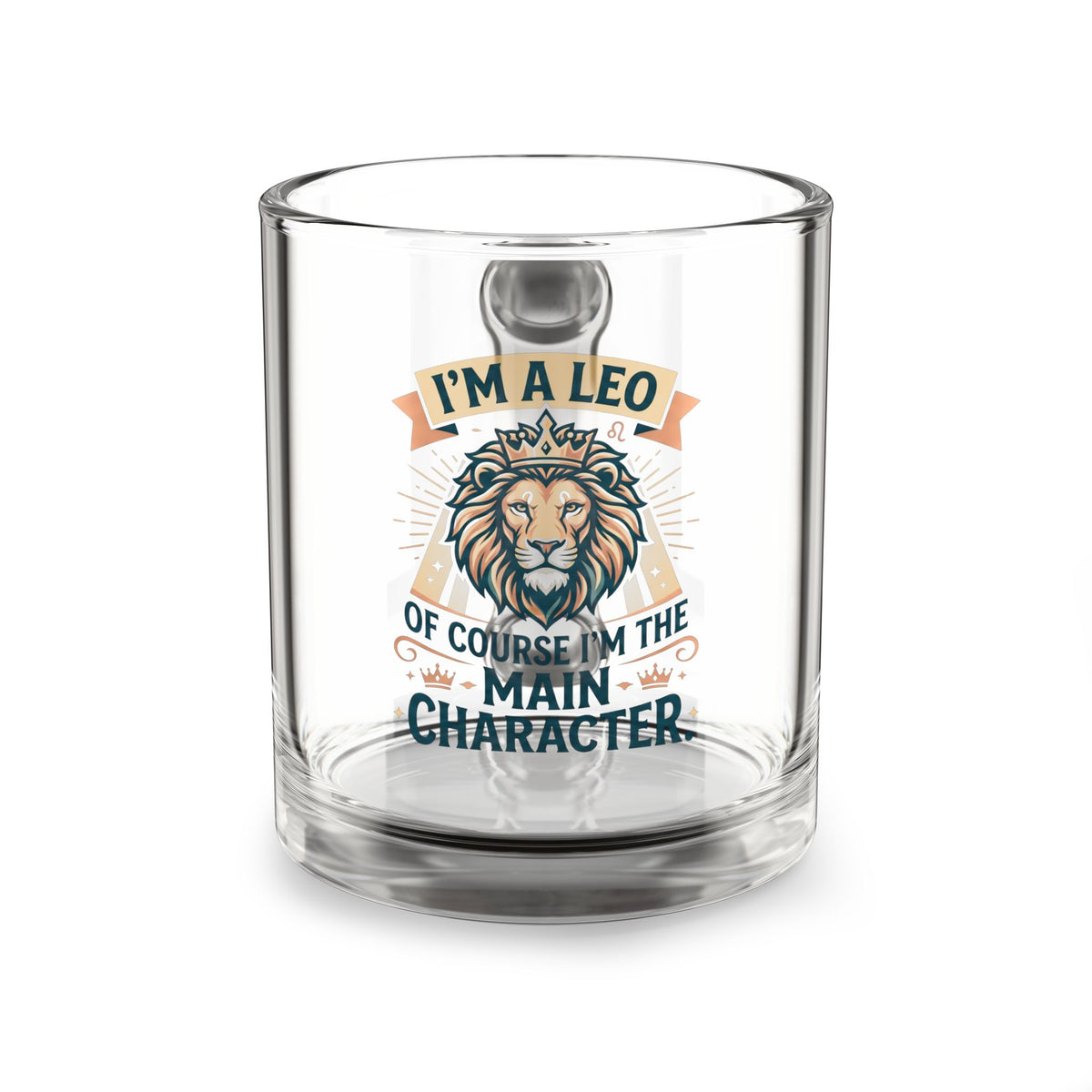 Leo Zodiac Glass Mug — “I’m a Leo” Lion Main Character 10oz