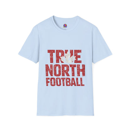 Canada True North Football T-Shirt — Vintage Canadian Maple Leaf Team Tee