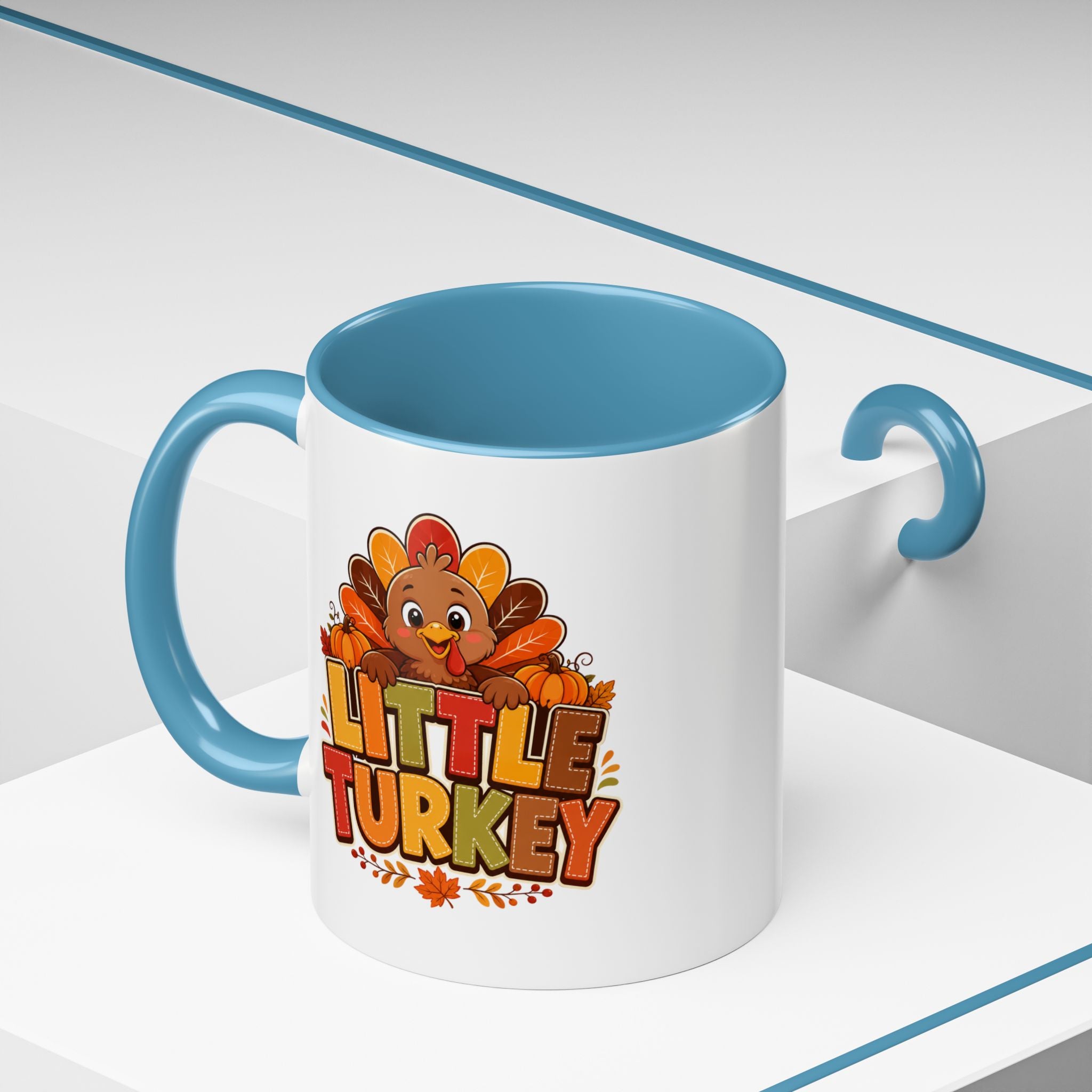 Thanksgiving Mug Little Turkey Coffee Mug — Cute Thanksgiving Kid Mug