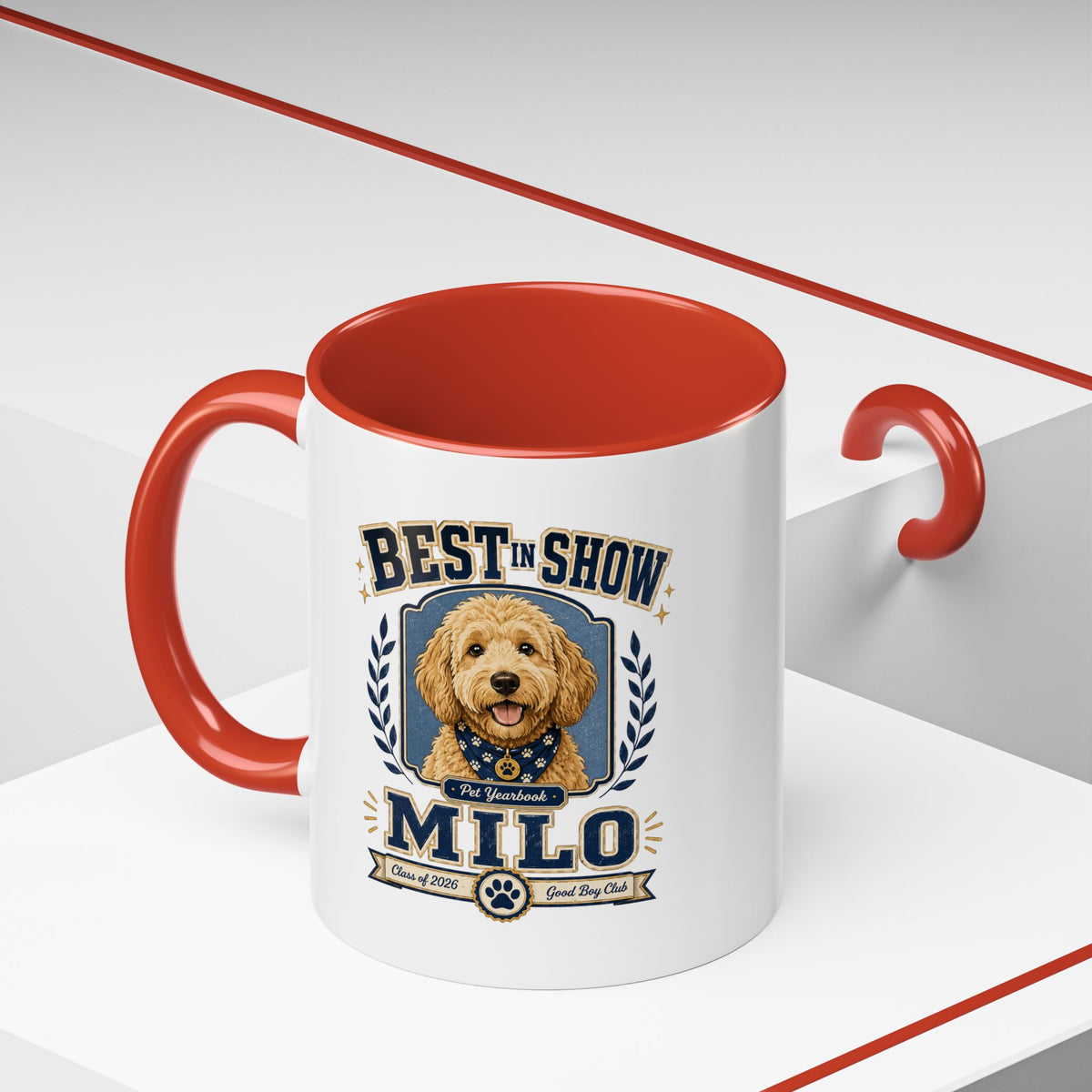 Milo Bailey Dog Dad Mom Best in Show Milo Coffee Mug — Personalized Dog Lover Accent Mug