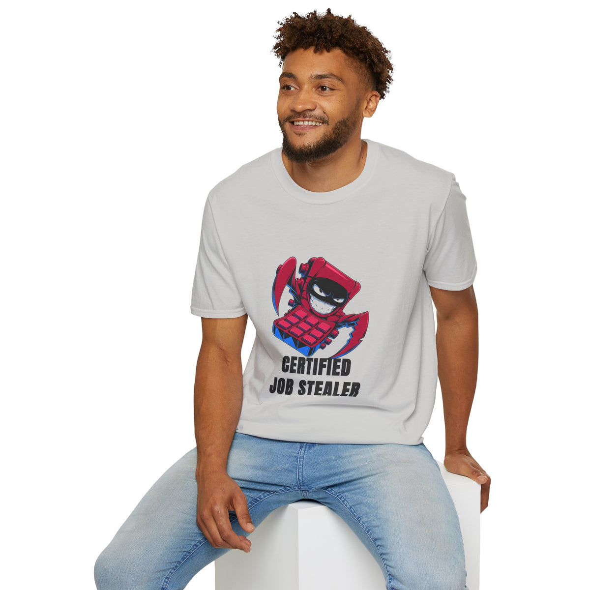 Certified Job Stealer T-Shirt — Funny Cartoon Ninja Heist Tee - Trending Now - August 2026