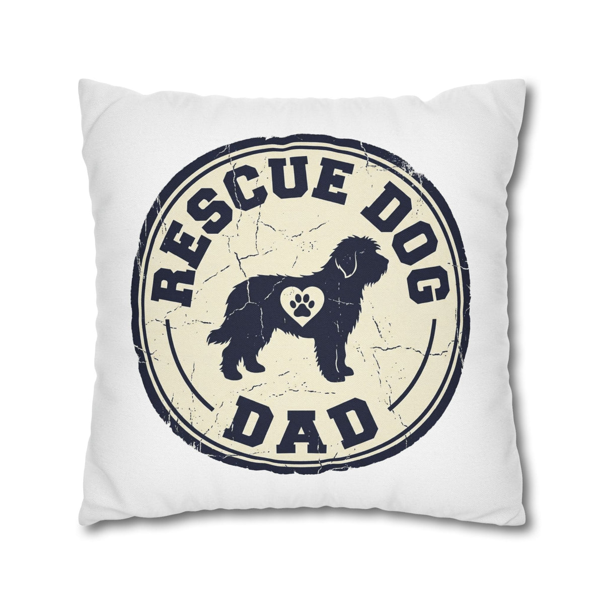 Funny Rescue Dog Dad Pillowcase