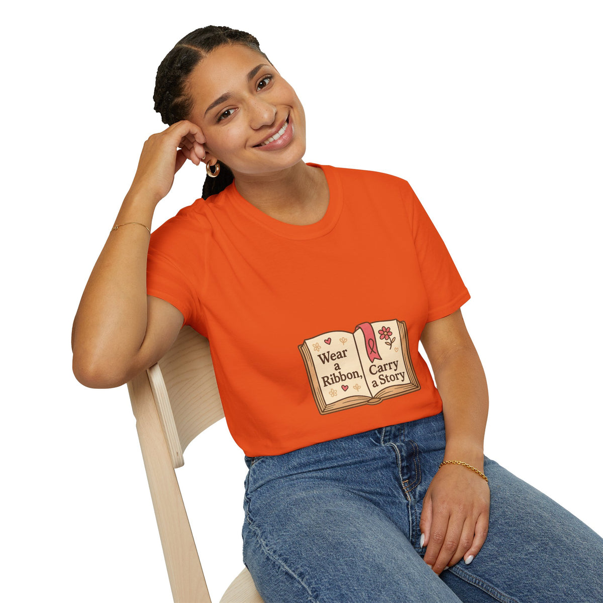 Book Lover T‑Shirt — "Wear a Ribbon, Carry a Story" Vintage Open Book Design - Trending Now - October 2026