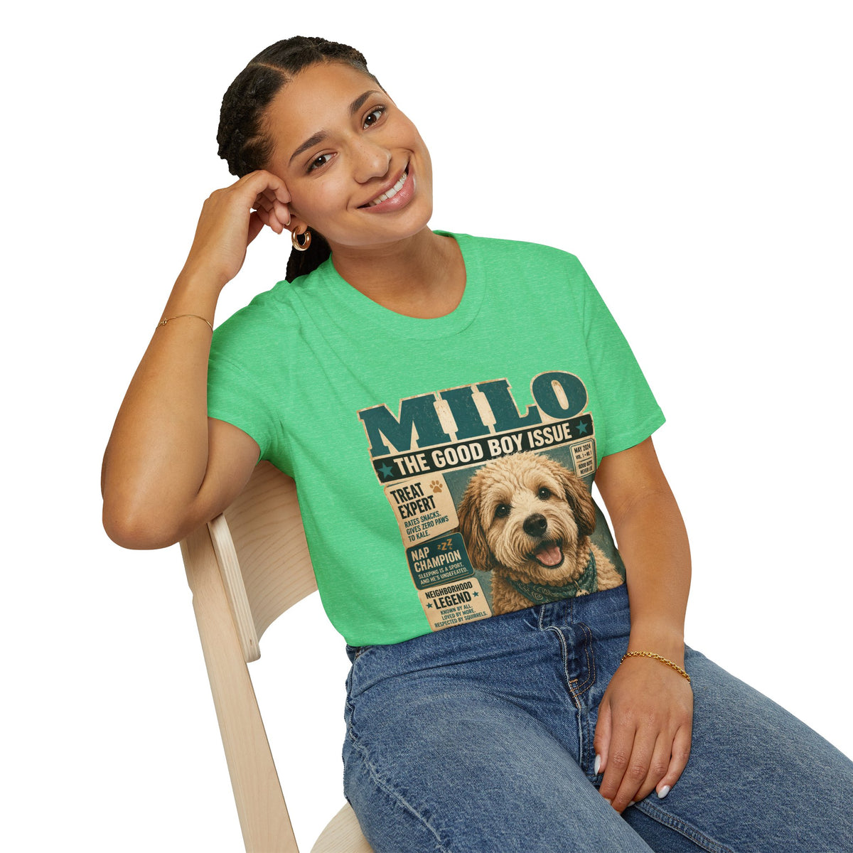 Milo 'The Good Boy Issue' Dog Magazine T-Shirt