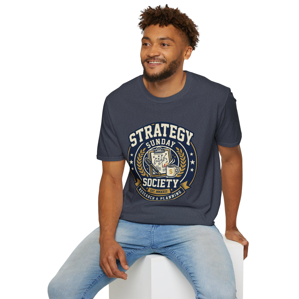 Strategy Society Sunday T‑Shirt — Retro Emblem Gaming / Strategy Club Tee - Trending Now - August 2026