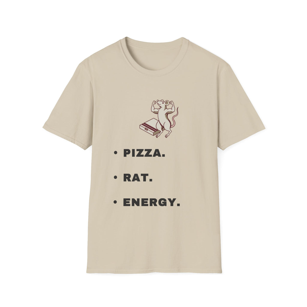 Pizza. Rat. Energy. T-Shirt — Cute Dancing Rat Pizza Graphic Tee - Trending Now - September 2026