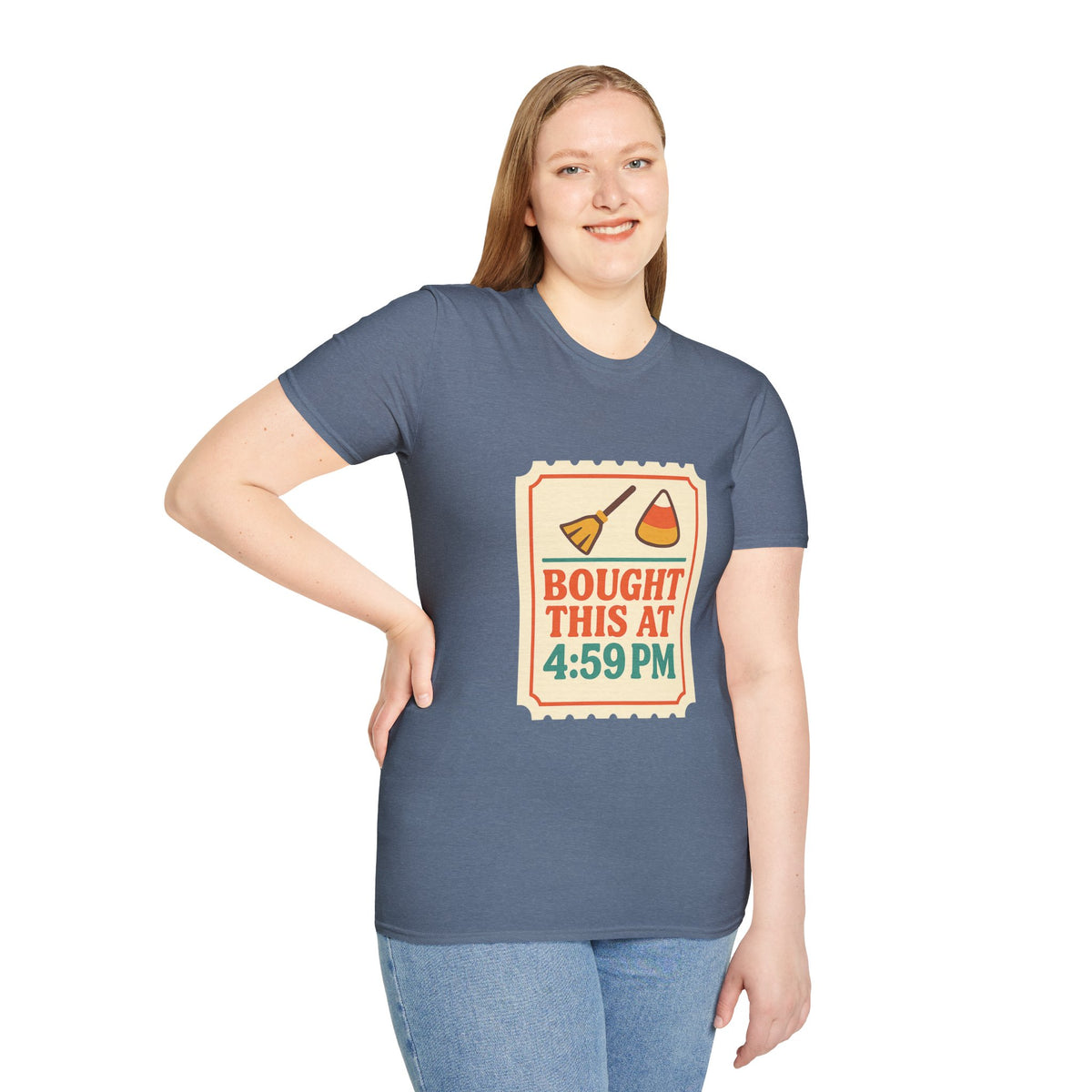 T-Shirt — "Bought This At 4:59 PM" Retro Grocery Sticker Design - Trending Now - October 2026