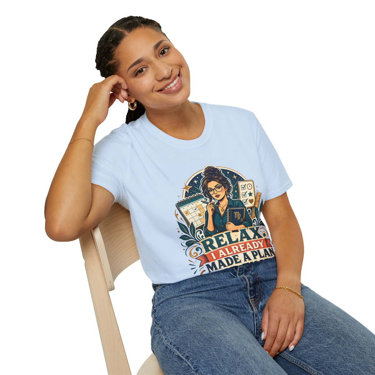 Virgo Planner T-Shirt — “Relax I Already Made A Plan For That” Astrological Tee