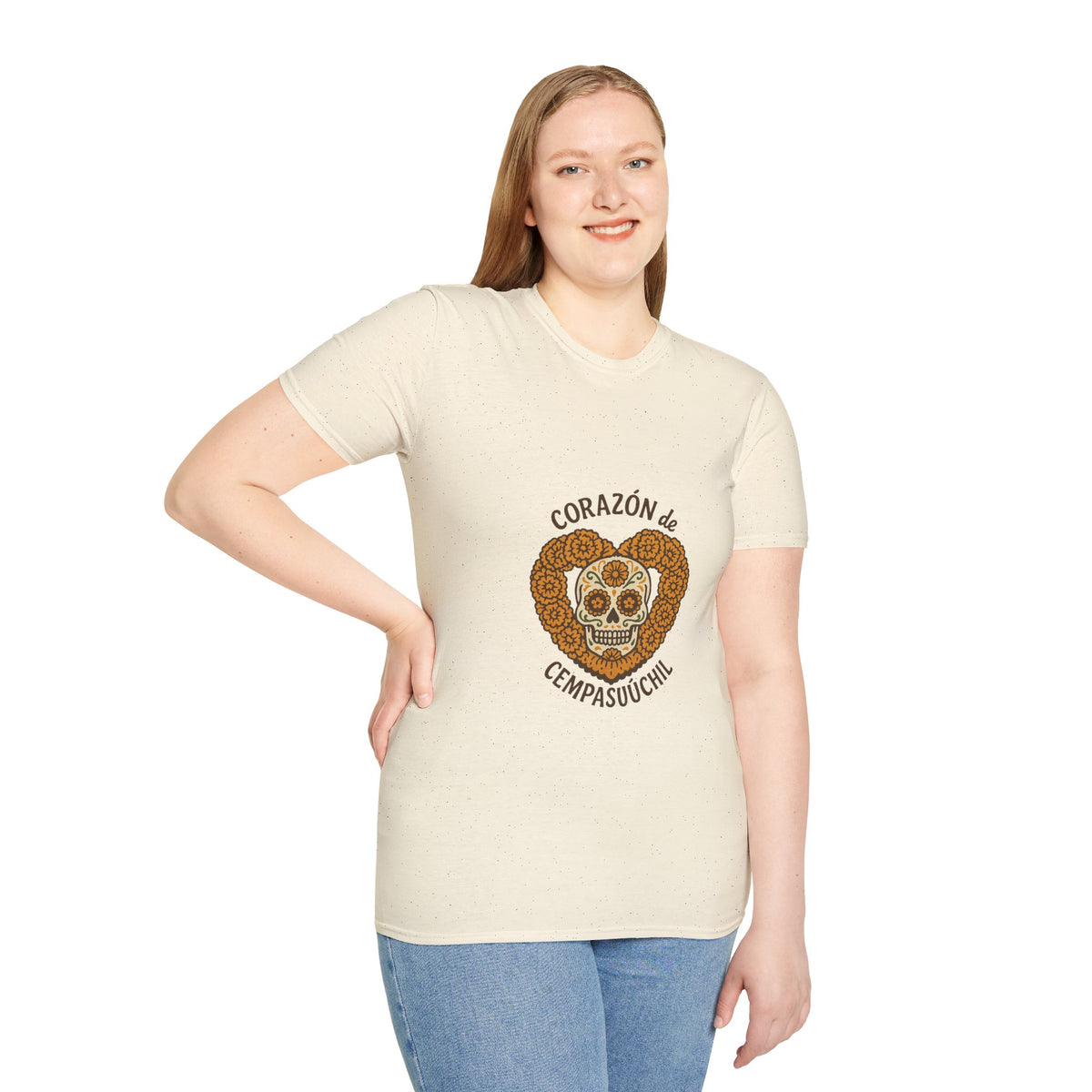 T-Shirt — Corazón de Champurrón Día de los Muertos Sugar Skull Tee - Trending Now - October 2026
