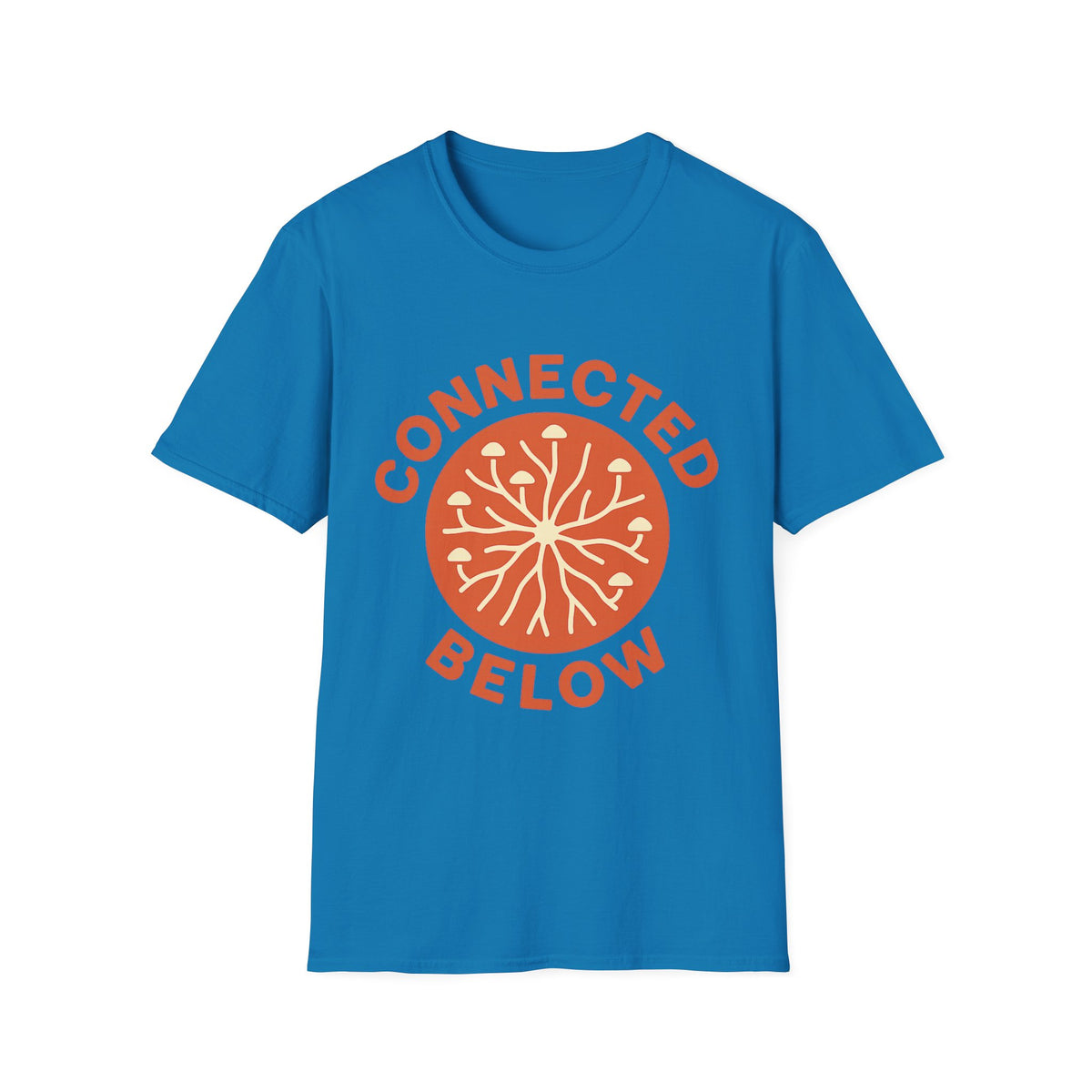 Connected Below Basketball Tee — Minimal Orange Logo T-Shirt - Trending Now - September 2026